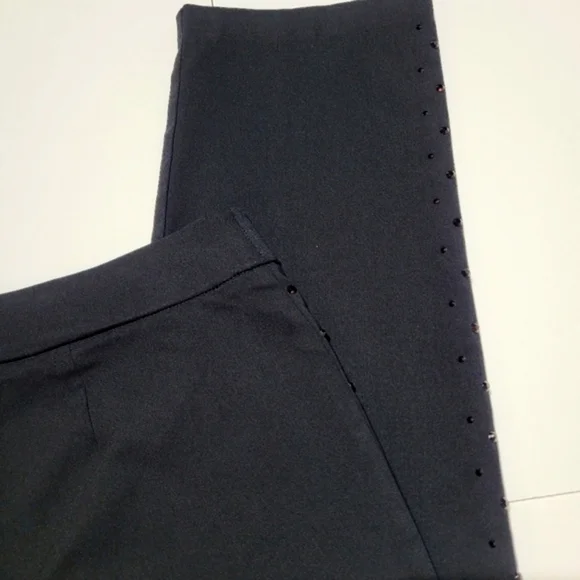 Style & Co. Black Pull on Leggins with Onyx Bling (L) - Picture 4 of 12